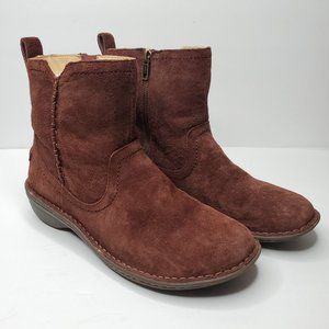 Ugg Neevah Brown Suede Ankle Boot sz 9